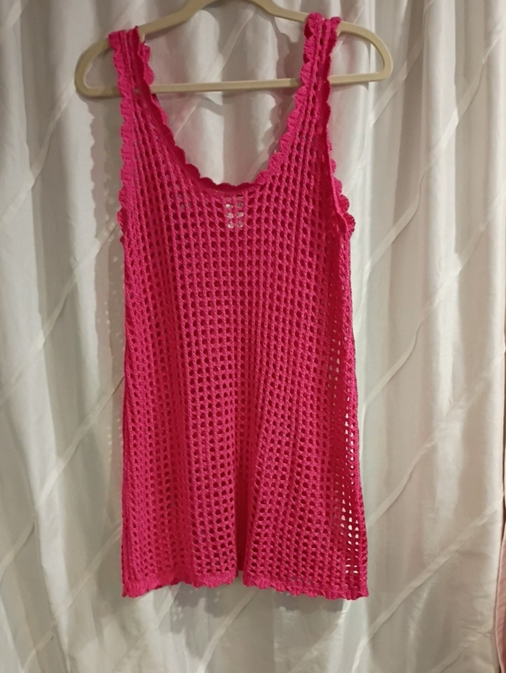 wild fable Hot Pink Crochet Tank Top